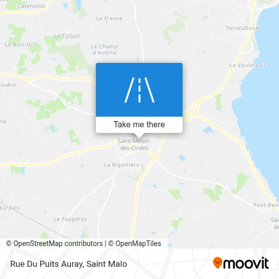 Rue Du Puits Auray map