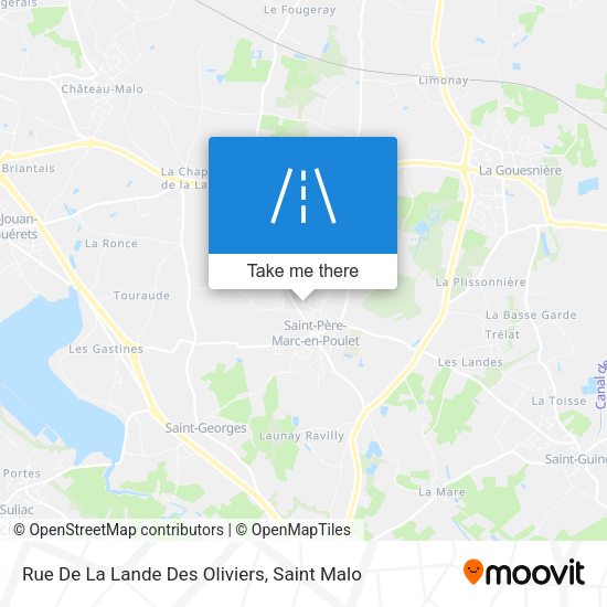 Rue De La Lande Des Oliviers map