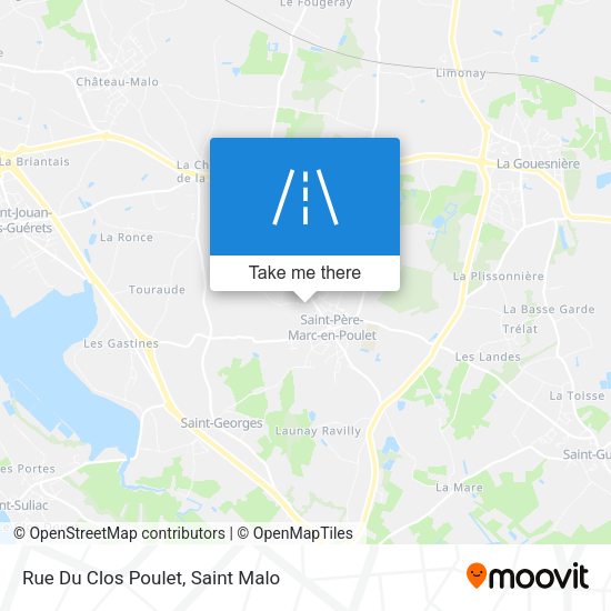 Rue Du Clos Poulet map