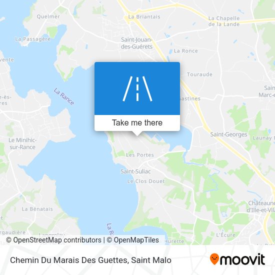 Chemin Du Marais Des Guettes map