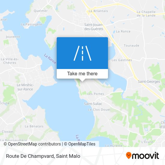 Route De Champvard map