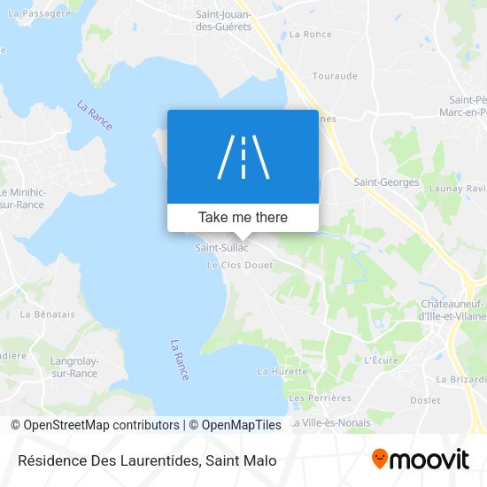 Résidence Des Laurentides map