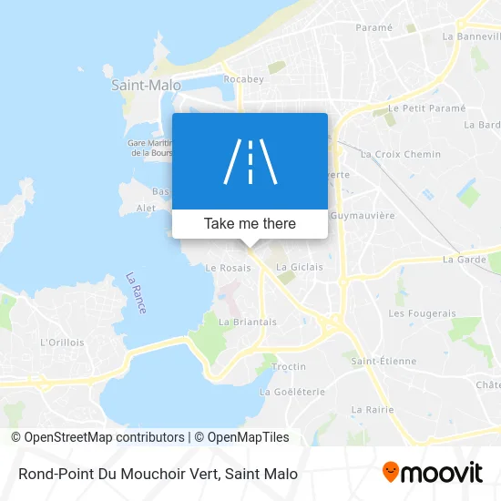 Rond-Point Du Mouchoir Vert map