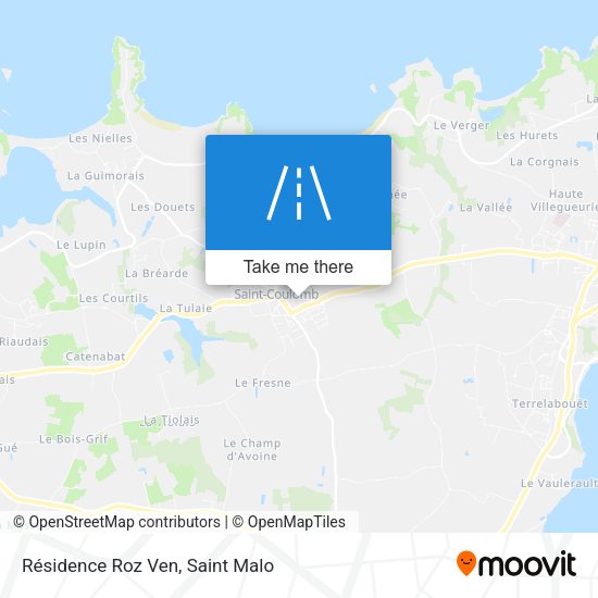 Résidence Roz Ven map