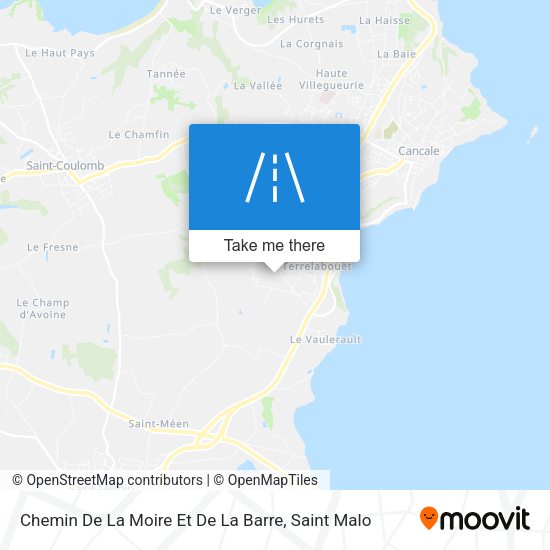 Chemin De La Moire Et De La Barre map