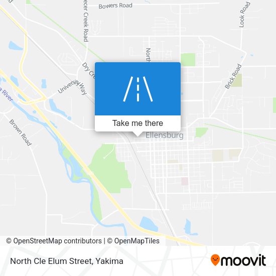 North Cle Elum Street map
