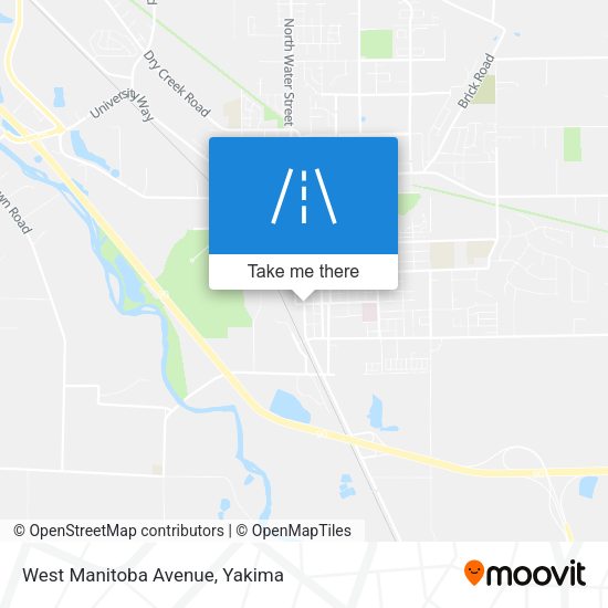 West Manitoba Avenue map