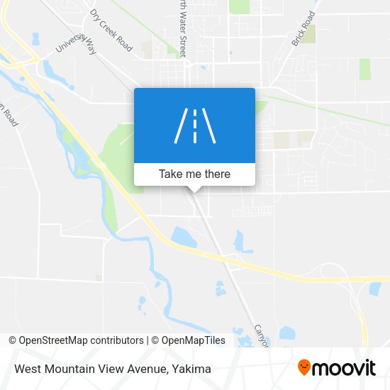 West Mountain View Avenue map