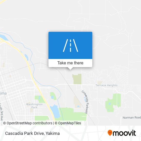 Cascadia Park Drive map