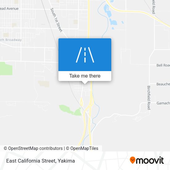 East California Street map