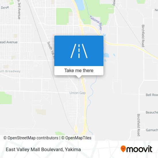 Mapa de East Valley Mall Boulevard