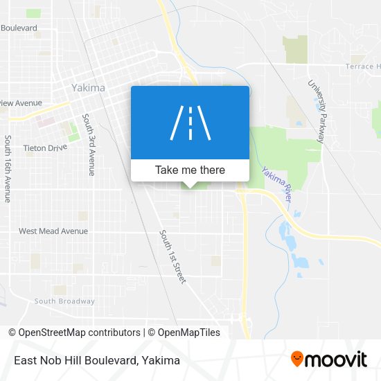East Nob Hill Boulevard map