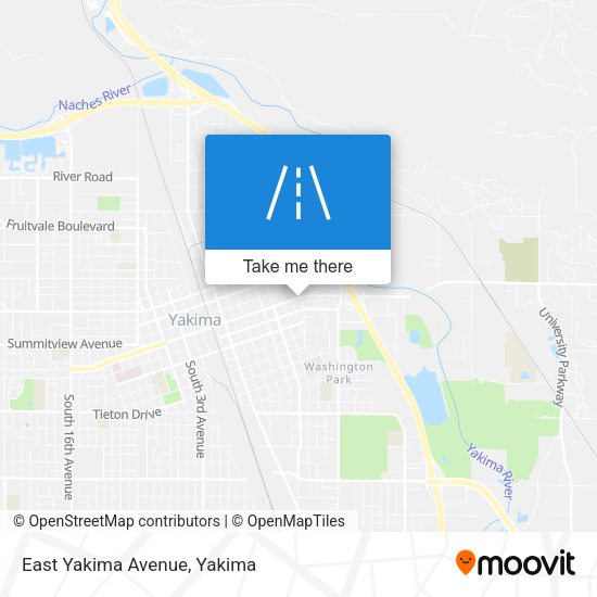 East Yakima Avenue map