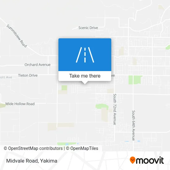Midvale Road map