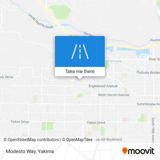 Modesto Way map