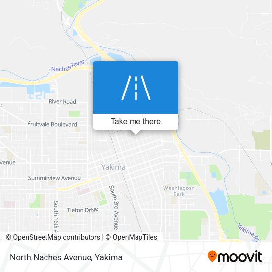North Naches Avenue map