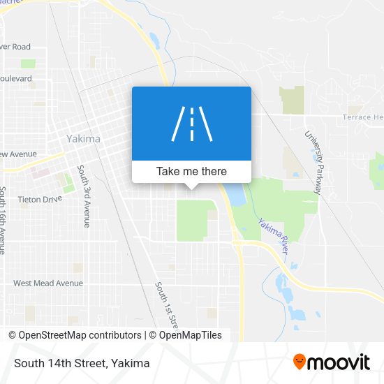 Mapa de South 14th Street