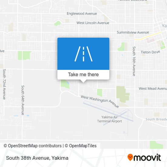 Mapa de South 38th Avenue