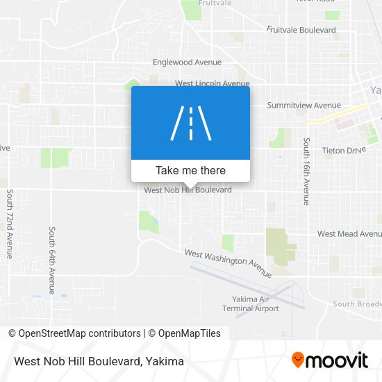 Mapa de West Nob Hill Boulevard