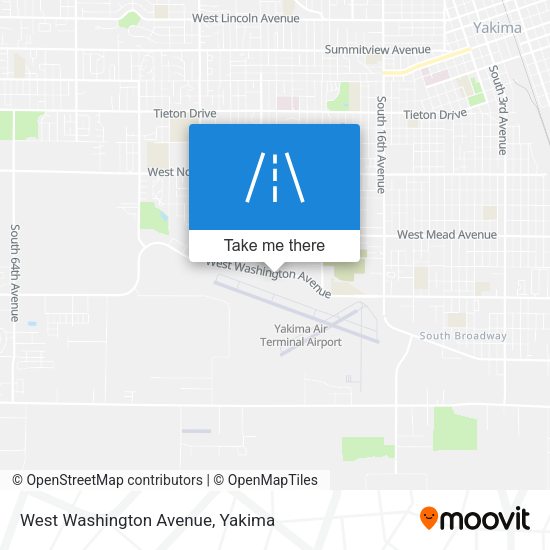 West Washington Avenue map