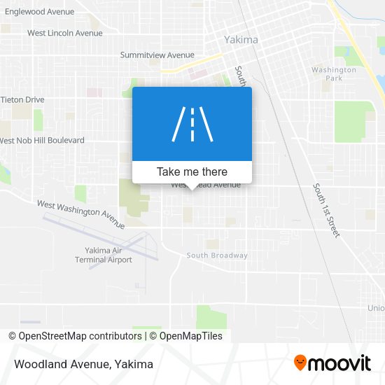 Woodland Avenue map