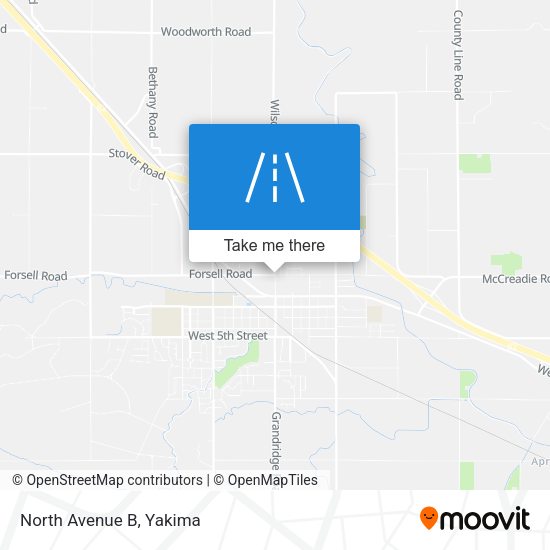 Mapa de North Avenue B