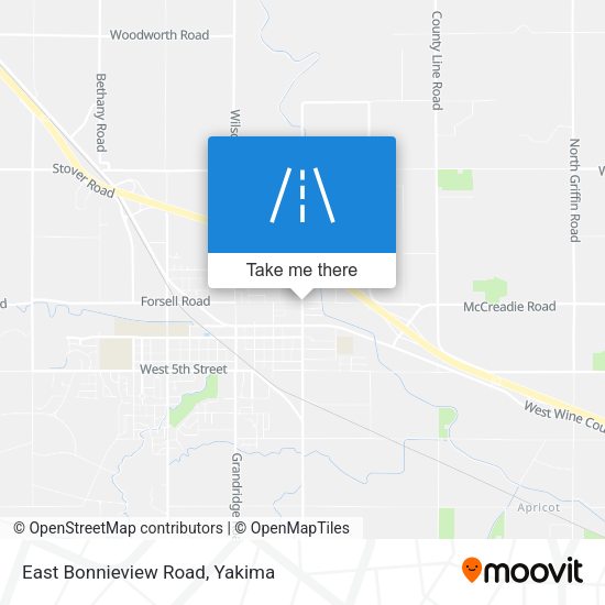 East Bonnieview Road map