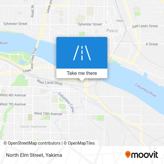 Mapa de North Elm Street