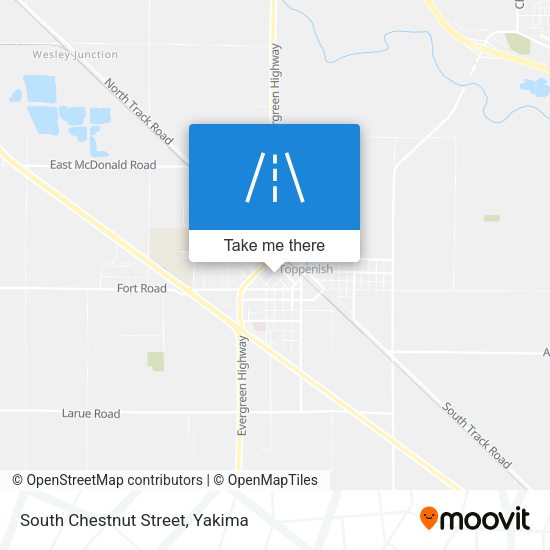 South Chestnut Street map