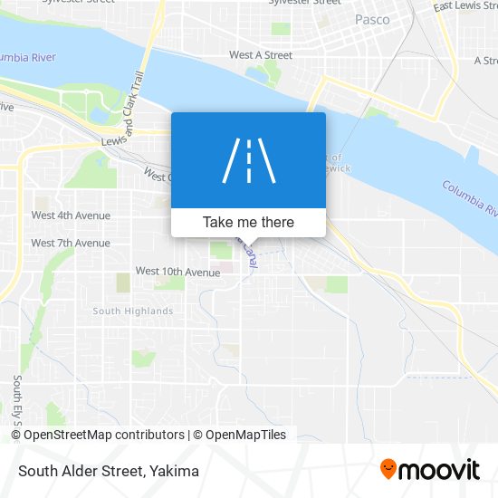 South Alder Street map