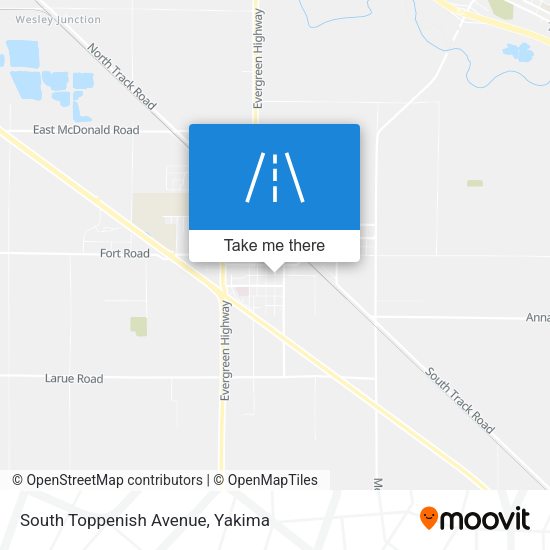 South Toppenish Avenue map