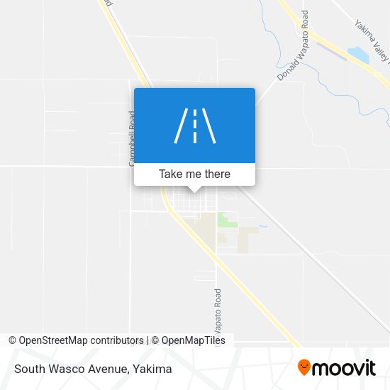South Wasco Avenue map