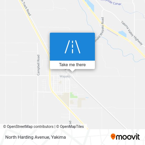 North Harding Avenue map