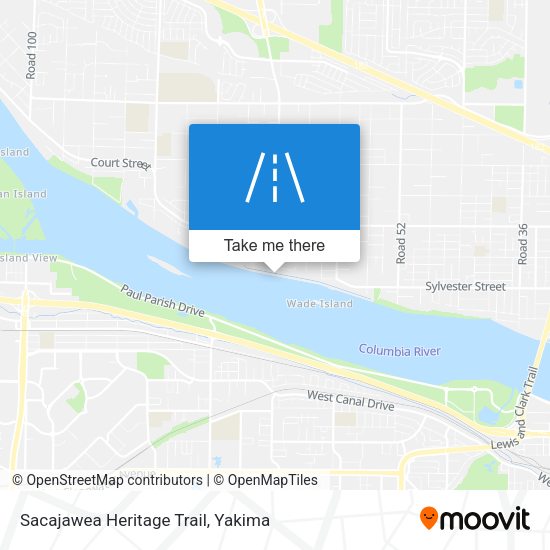 Sacajawea Heritage Trail map
