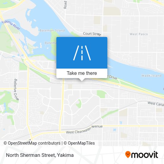 North Sherman Street map