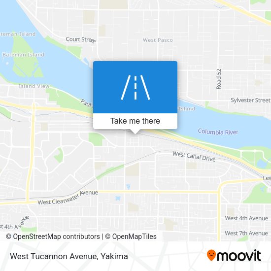 Mapa de West Tucannon Avenue