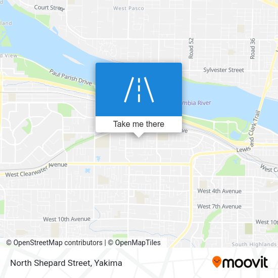 North Shepard Street map