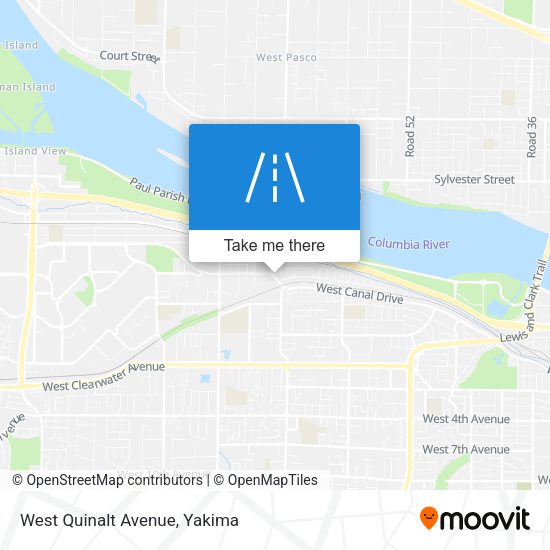 West Quinalt Avenue map