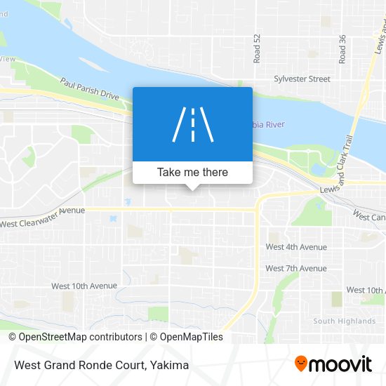 West Grand Ronde Court map
