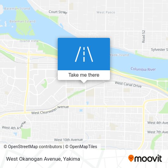 West Okanogan Avenue map