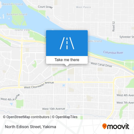 North Edison Street map