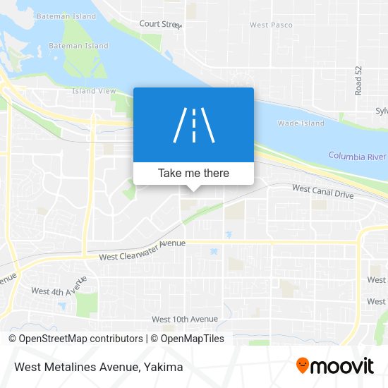 West Metalines Avenue map