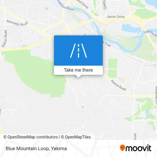 Blue Mountain Loop map