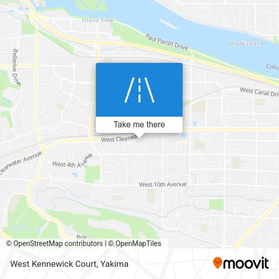 Mapa de West Kennewick Court
