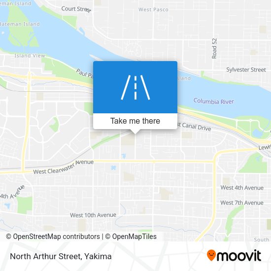 North Arthur Street map