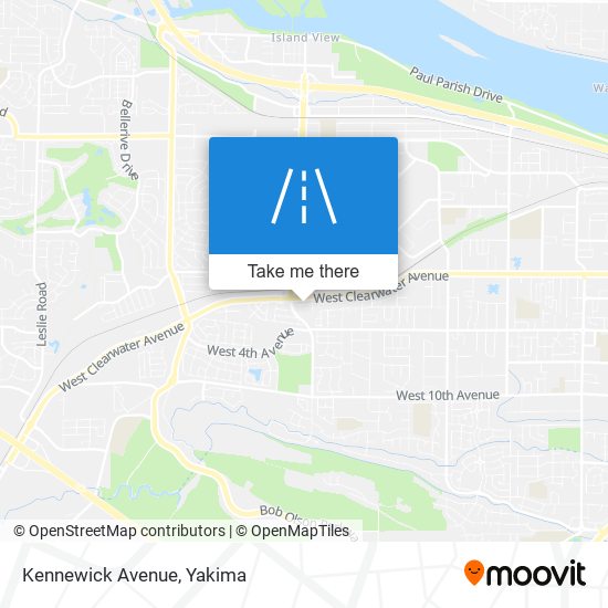 Kennewick Avenue map