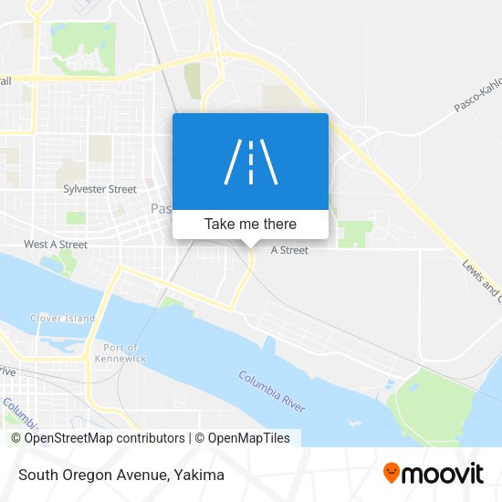 South Oregon Avenue map