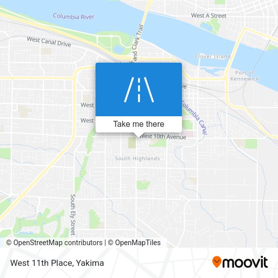 West 11th Place map