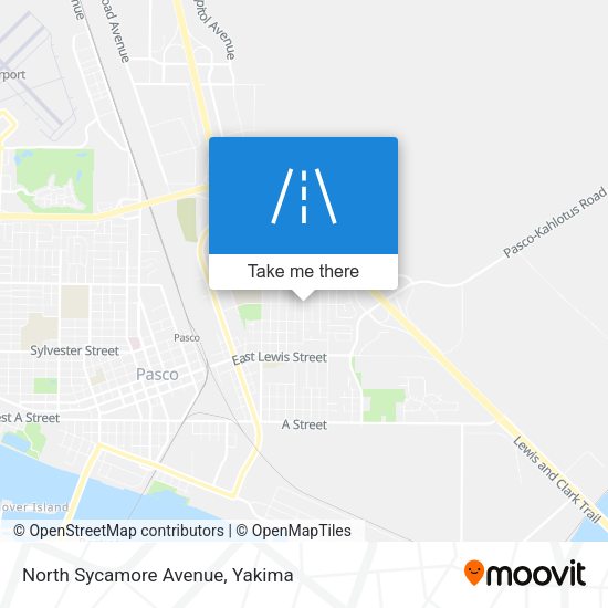 North Sycamore Avenue map