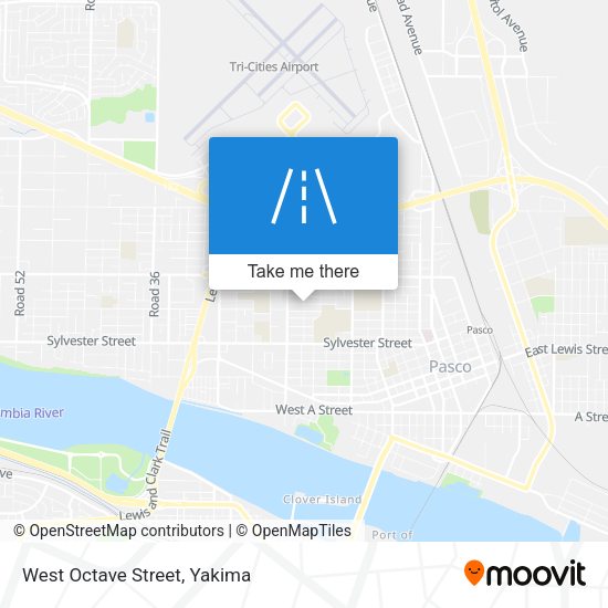 Mapa de West Octave Street
